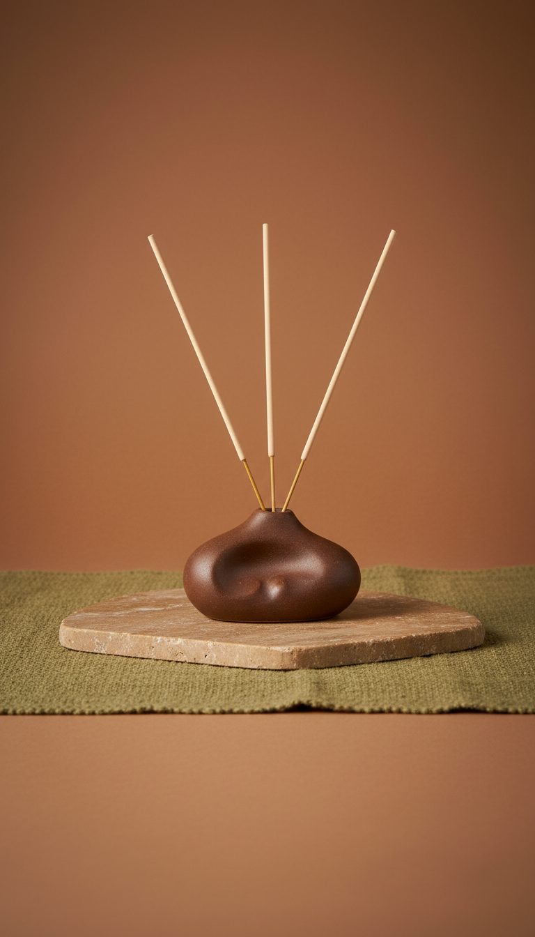 Ritual Incense Set with Artisanal Holder