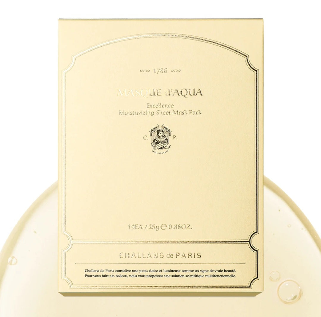 Masque d'Aqua – Excellence Moisturizing Sheet Mask Pack